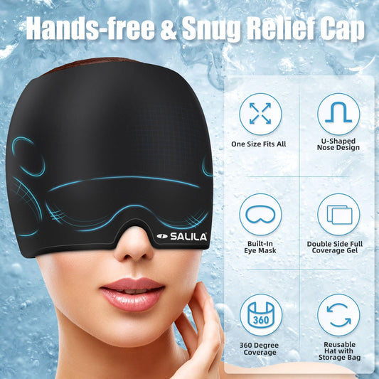 Migraine Relief Cap, Soothing Headache Ice Pack