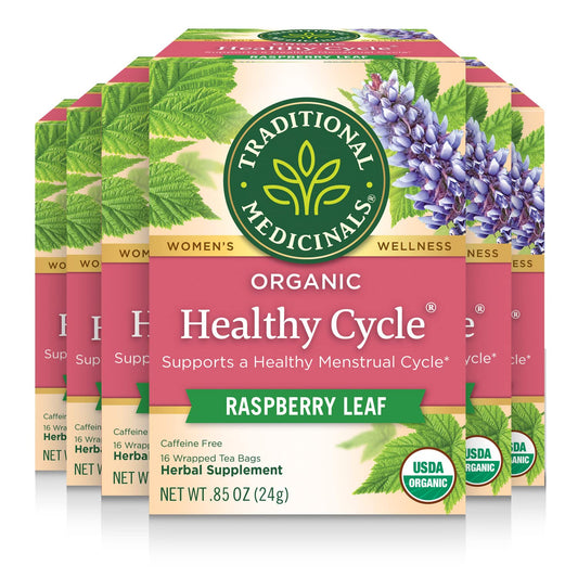 Organic PMS Tea for Hormone Balance, Mood Swings, Bloating, and Period Regularity